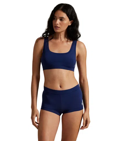 Polo Ralph Lauren Women's Mid-rise Short Panties In Blue