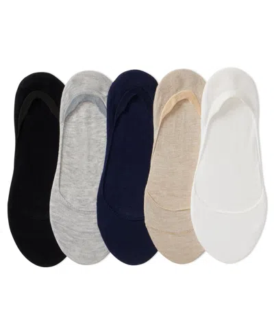 Polo Ralph Lauren Women's No-show Liner Socks, 5-pack In Whast