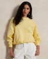 Polo Ralph Lauren Oversize Logo Graphic Sweatshirt In Wicket Yellow
