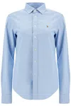 Polo Ralph Lauren Pony-embroidered Cotton Shirt In Blue