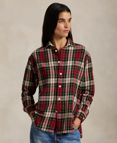 Polo Ralph Lauren Women's Plaid Long Sleeve Shirt