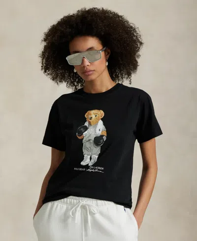 POLO RALPH LAUREN WOMEN'S POLO BEAR COTTON JERSEY TEE