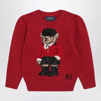 Polo Ralph Lauren Women's Polo Bear Cotton Sweater In Animal Print