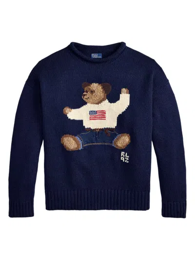 Polo Ralph Lauren Women's Polo Bear Cotton-linen Sweater
