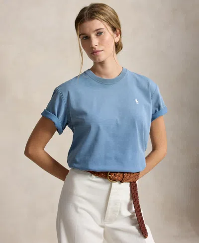 Polo Ralph Lauren Women's Polo Graphic Crewneck T-shirt In Black