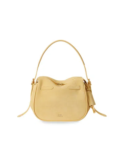 Polo Ralph Lauren Women's Polo Id Mini Suede Satchel In Yellow