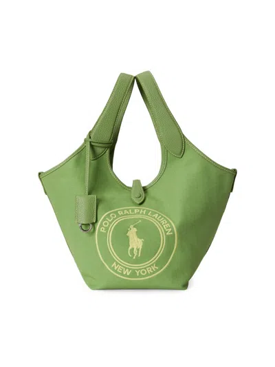 Polo Ralph Lauren Women's Polo Play Logo Tote Bag In White