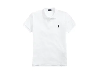 Pre-owned Polo Ralph Lauren Women's  Basic Mesh Fit Classic Short Sleeve Knit Shirt In White
