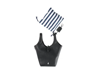 Pre-owned Polo Ralph Lauren Women's  Drum Pebble Bag In Black