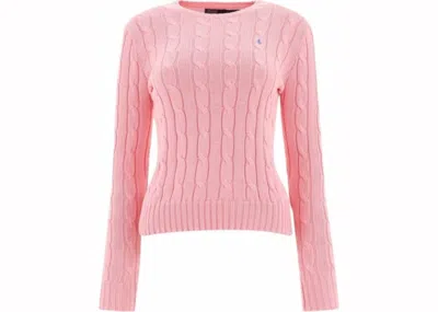 Pre-owned Polo Ralph Lauren Women's  Julianna Long Sleeve Pullover In Carmel Pink