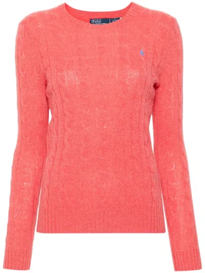 Pre-owned Polo Ralph Lauren Women's  Julianna Long Sleeve Pullover In Rosette Heather
