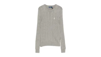 Pre-owned Polo Ralph Lauren Women's  Logo Pullover In Fawn Grey Heather