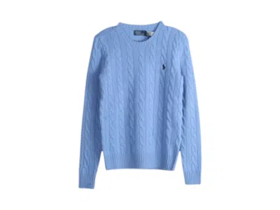 Pre-owned Polo Ralph Lauren Women's  Long Sleeve Pullover In New Litchfield Blue