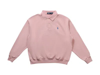 Pre-owned Polo Ralph Lauren Women's  Polo Sweatshirt In Pink Sand