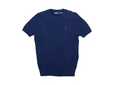 Pre-owned Polo Ralph Lauren Women's  Pullover Sweater In Harrison Blue