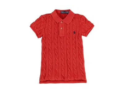 Pre-owned Polo Ralph Lauren Women's  Short Sleeve Polo Shirt In Red