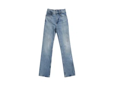 Pre-owned Polo Ralph Lauren Women's  Standard Full Length Flare Pants In Bruini Wash