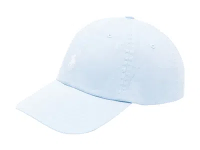 Pre-owned Polo Ralph Lauren Women's  Twill Ball Cap In Office Blue