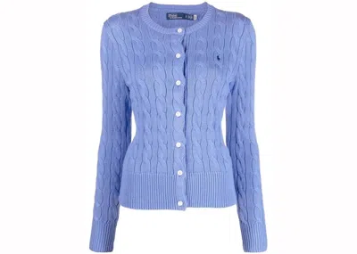 Pre-owned Polo Ralph Lauren Women's Polo Shirt Ralph Lauren Long Sleeve Cardigan In New Litchfield Blue