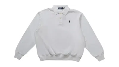 Pre-owned Polo Ralph Lauren Women's Polo Sweatshirt In White