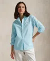 Polo Ralph Lauren Relaxed Fit Cotton Oxford Shirt In Acadia Blue