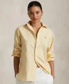 Polo Ralph Lauren Cotton Button-up Shirt In Wicket Yellow