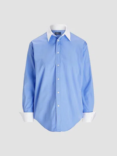 Polo Ralph Lauren Women's Relaxed Fit Cotton Shirt In Blue