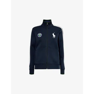 Polo Ralph Lauren X Wimbledon Cotton And Recycled-polyester Blend Jacket In Rfd Nvy/cer Wht