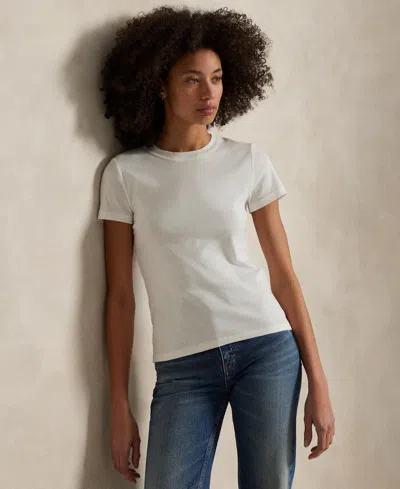 POLO RALPH LAUREN WOMEN'S RIBBED COTTON TEE