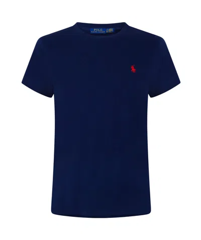 Polo Ralph Lauren Women's Round-neck T-shirt In Blue