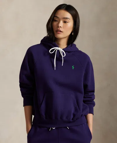Polo Ralph Lauren Women's Shrunken Fit Fleece Hoodie Sweatshirt