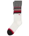 Polo Ralph Lauren Women's Slouchy Geo Fair Isle Crew Socks In White
