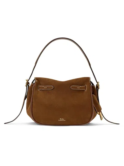 Polo Ralph Lauren Women's Small Suede-leather Satchel