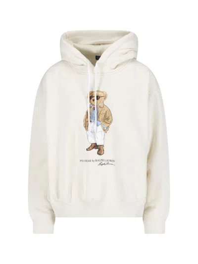 Polo Ralph Lauren Cream-white Polo Bear Sweatshirt