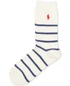 Polo Ralph Lauren Women's St. James Stripe Crew Sock 79405