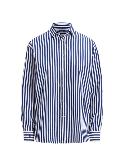 Polo Ralph Lauren Women's Striped Oversized Cotton Shirt In Multi