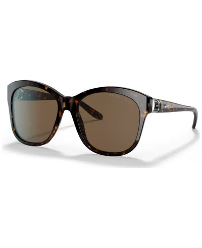 Polo Ralph Lauren Women's Sunglasses, Rl8190q In Shiny Dark Havana