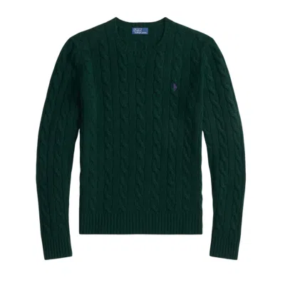 POLO RALPH LAUREN WOMEN'S SWEATERS RALPH LAUREN - JULIANNA-LONG SLEEVE-PULLOVER - GREEN