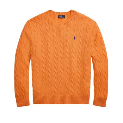 Polo Ralph Lauren Women's Sweaters Ralph Lauren - Julianna-long Sleeve-pullover - Orange