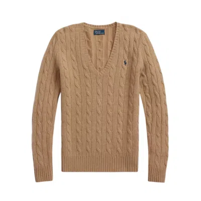 Polo Ralph Lauren Women's Sweaters Ralph Lauren - Kimberly-long Sleeve-pullover - Camel In Brown