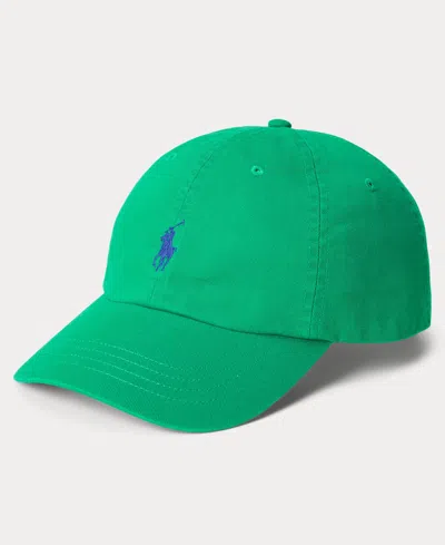 Polo Ralph Lauren Women's The Iconic Cotton Chino Ball Cap In Green