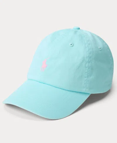 Polo Ralph Lauren Women's The Iconic Cotton Chino Ball Cap In Blue