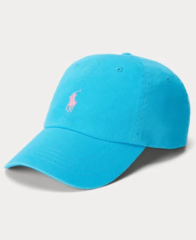 Polo Ralph Lauren Women's The Iconic Cotton Chino Ball Cap In Blue
