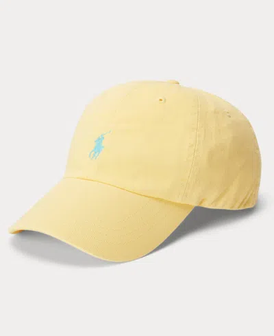 Polo Ralph Lauren Women's The Iconic Cotton Chino Ball Cap In Yellow