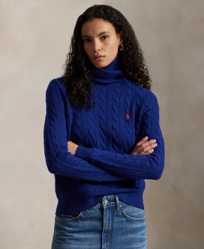 Polo Ralph Lauren Women's Turtle Neck Sweater In Blue