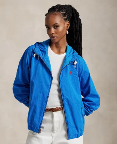 POLO RALPH LAUREN WOMEN'S TWILL HOODED JACKET
