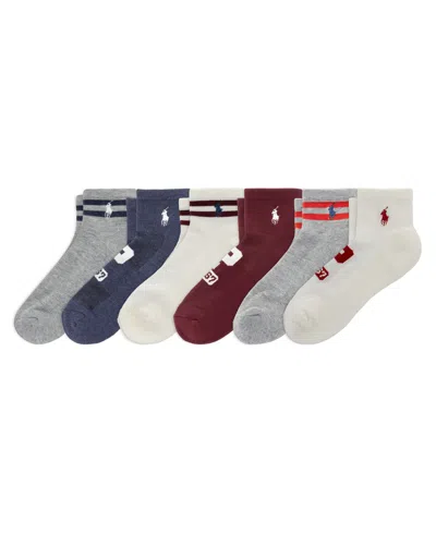 Polo Ralph Lauren Women's Varsity Polo 1967 Crew Socks, 6-pack In Multi