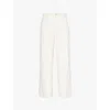 Polo Ralph Lauren Flared Cropped Trousers In Warm White
