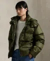 Polo Ralph Lauren Padded Nylon Down Jacket In Green