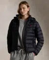 Polo Ralph Lauren Women's Water-resistant Packable Hooded Jacket In Black